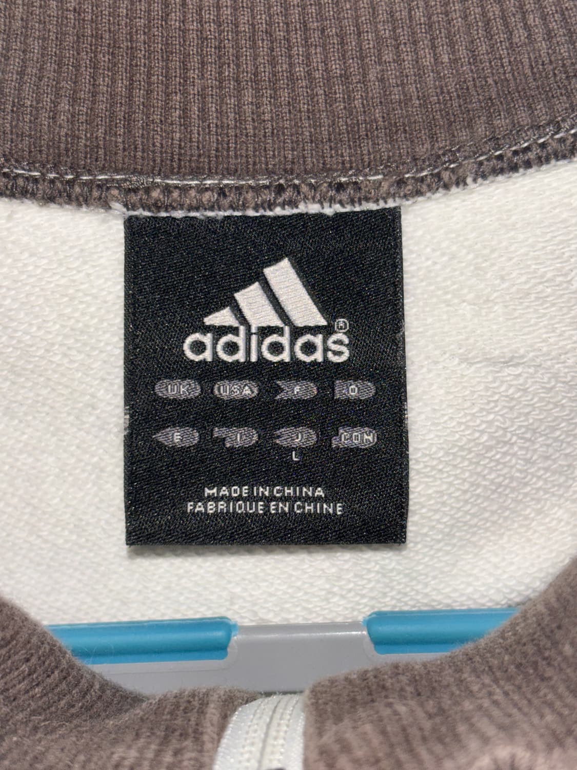 고동색 아디다스 집업 상품이미지4