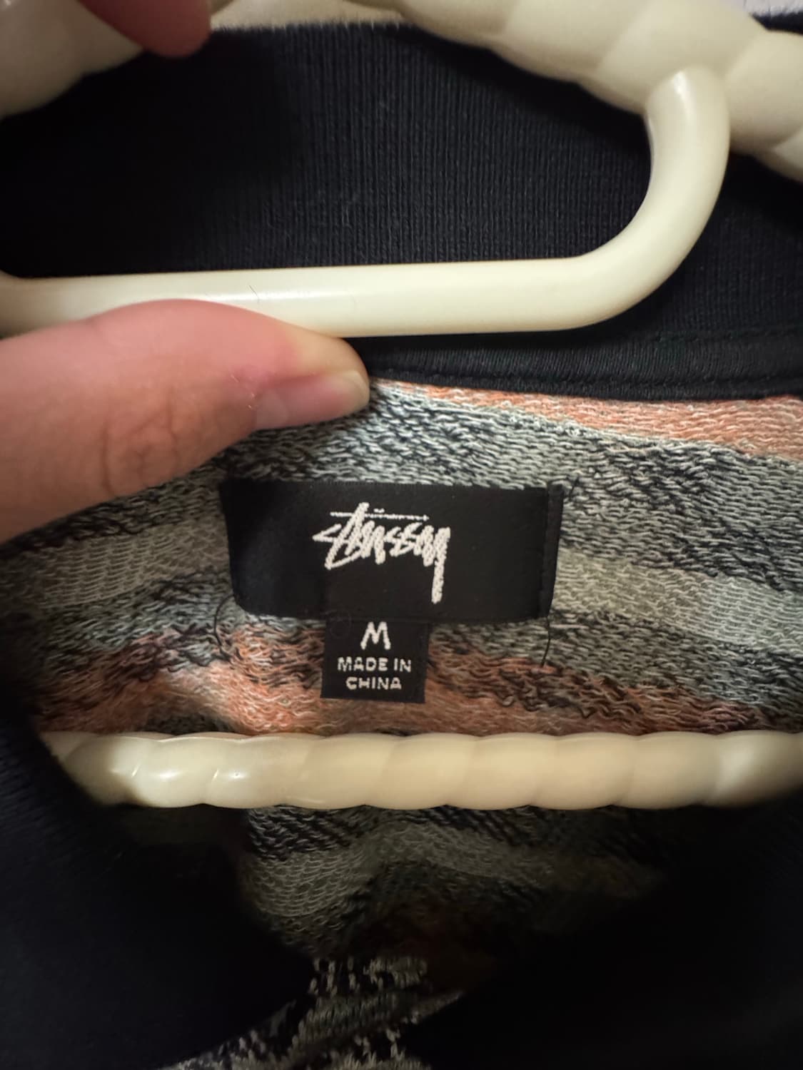 스투시 다이아몬드 패턴 폴로셔츠  올리브 상품이미지3