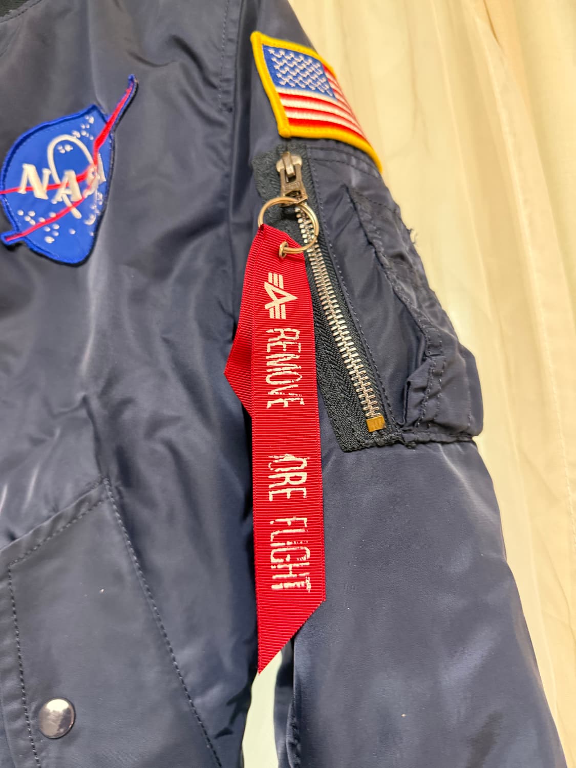 (S,M)알파인더스트리 ma-1 NASA 상품이미지3