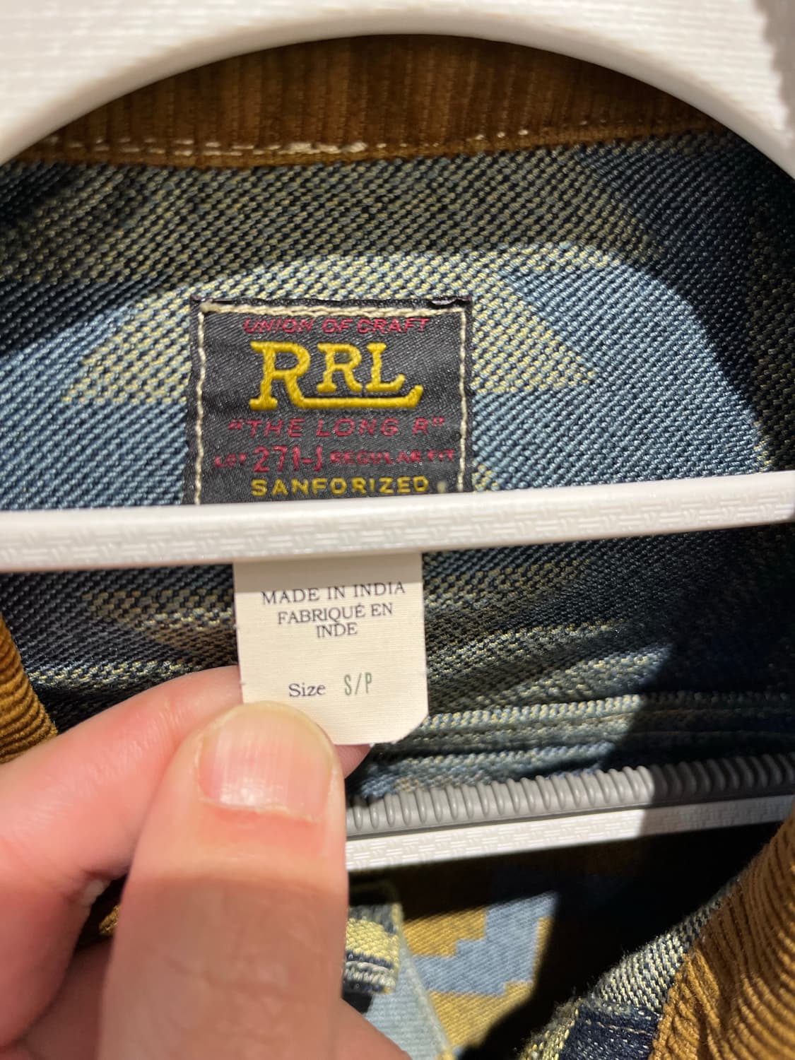 RRL 더블알일 자카드 데님 트러커 자켓 상품이미지4