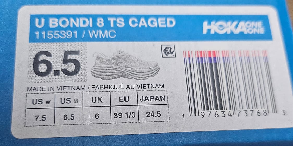 [245]호카 본디 8 TS 케이지 화이트 코스믹 그레이 상품이미지4