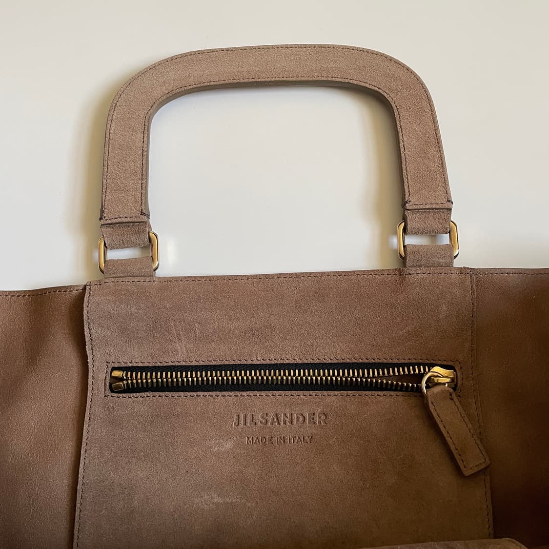 Jilsander 질샌더 스웨이드 토드백 상품이미지3