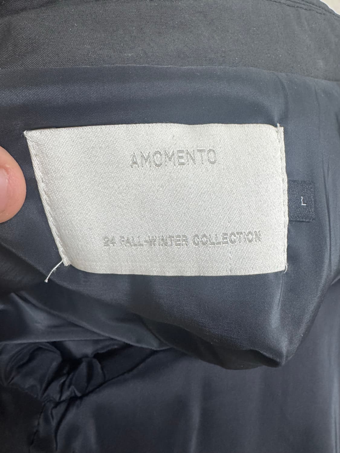 아모멘토 padded cotton nylon jumper 24fw(L) 상품이미지2
