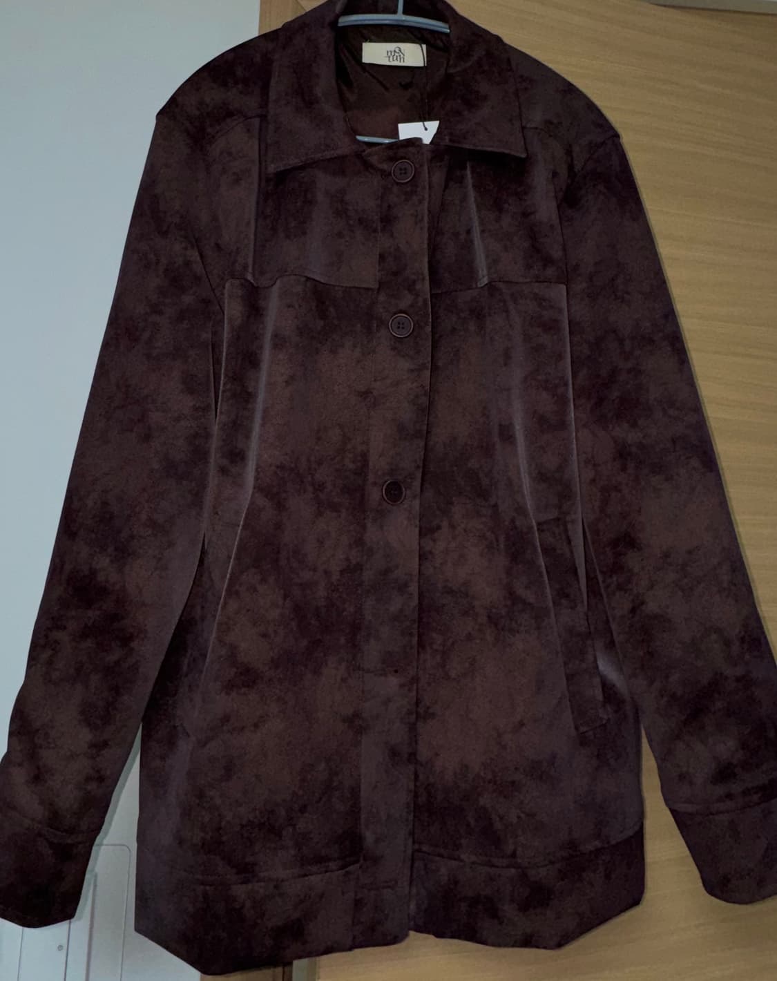 버건디 레더 자켓 상품이미지1