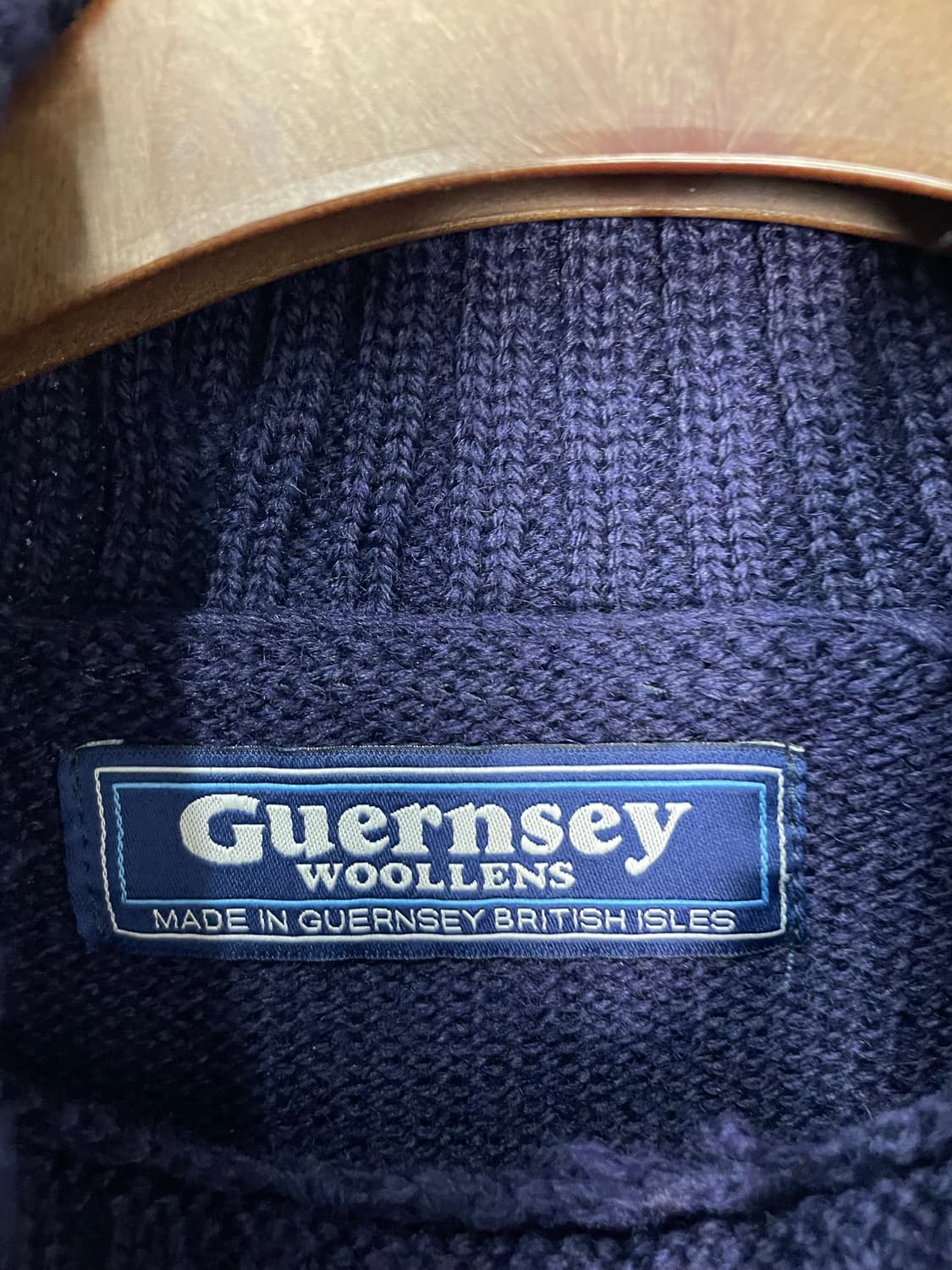 건지울른스 터틀넥 네이비 피셔맨 스웨터 H2117 상품이미지7