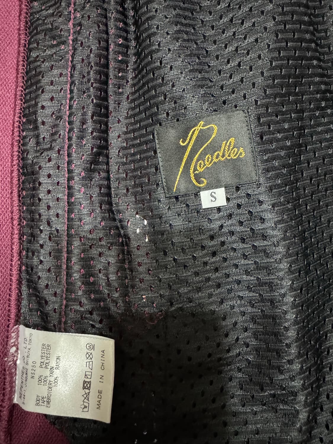 니들스 H.D. 트랙 팬츠 폴리 스무스 와인 S 상품이미지4