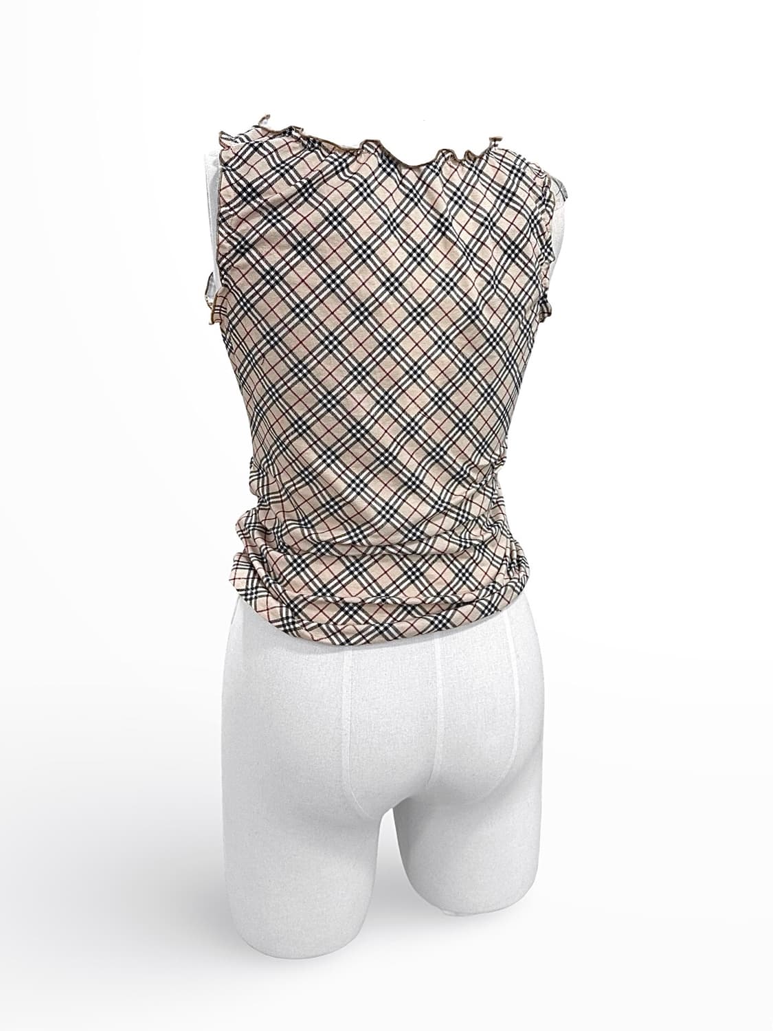 Burberry Beige Shirring Sleeveles Top 상품이미지3