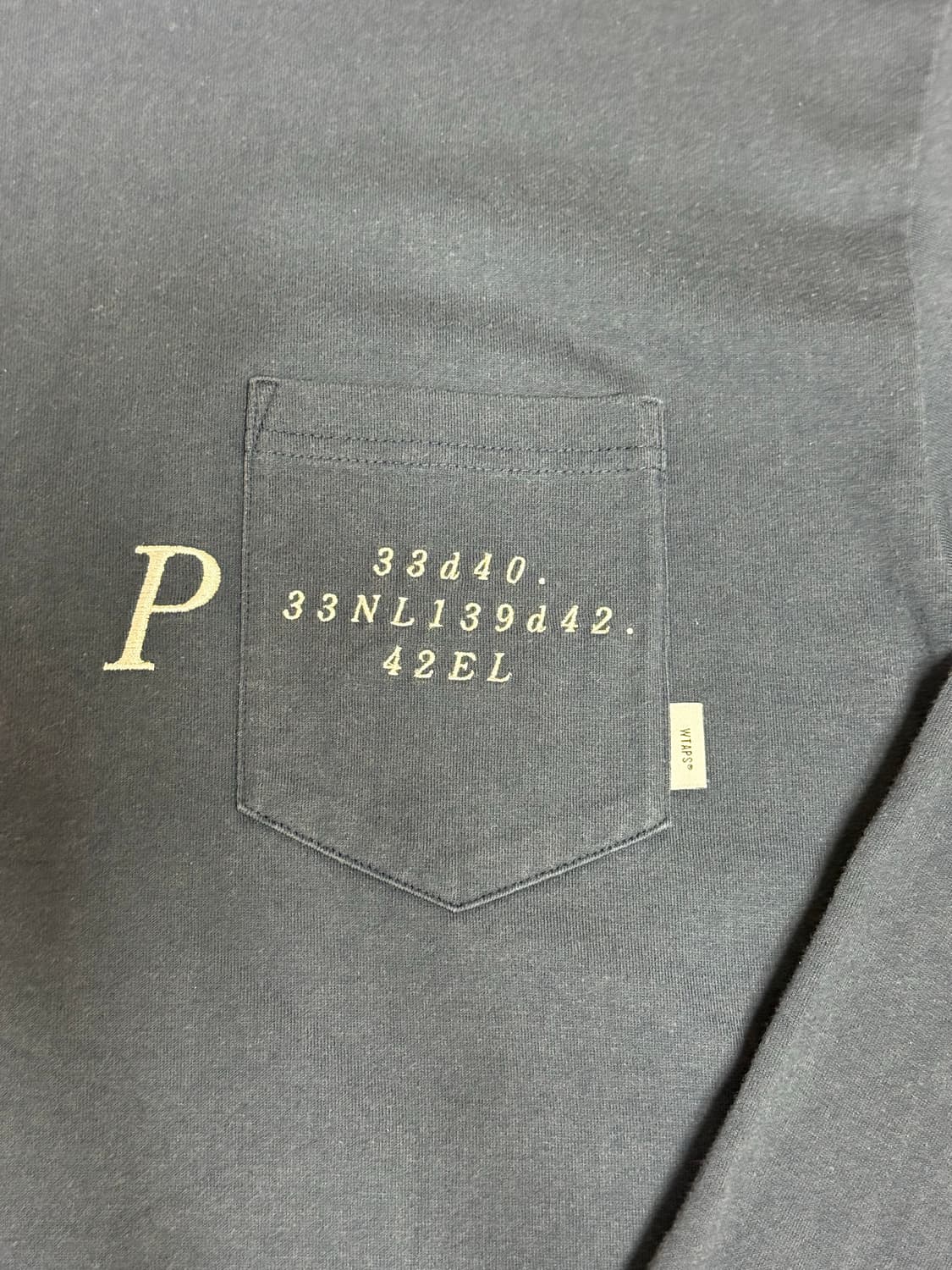 WTAPS 더블탭스 네이비 포켓 긴팔티셔츠 3 상품이미지4