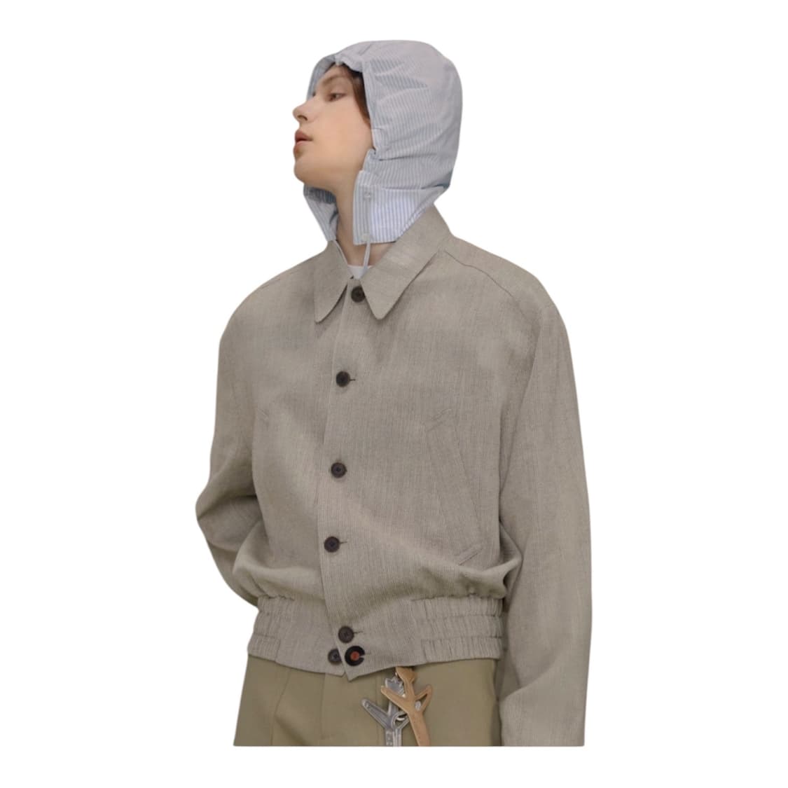 STU 스트라이프 밴딩 자켓 상품이미지1