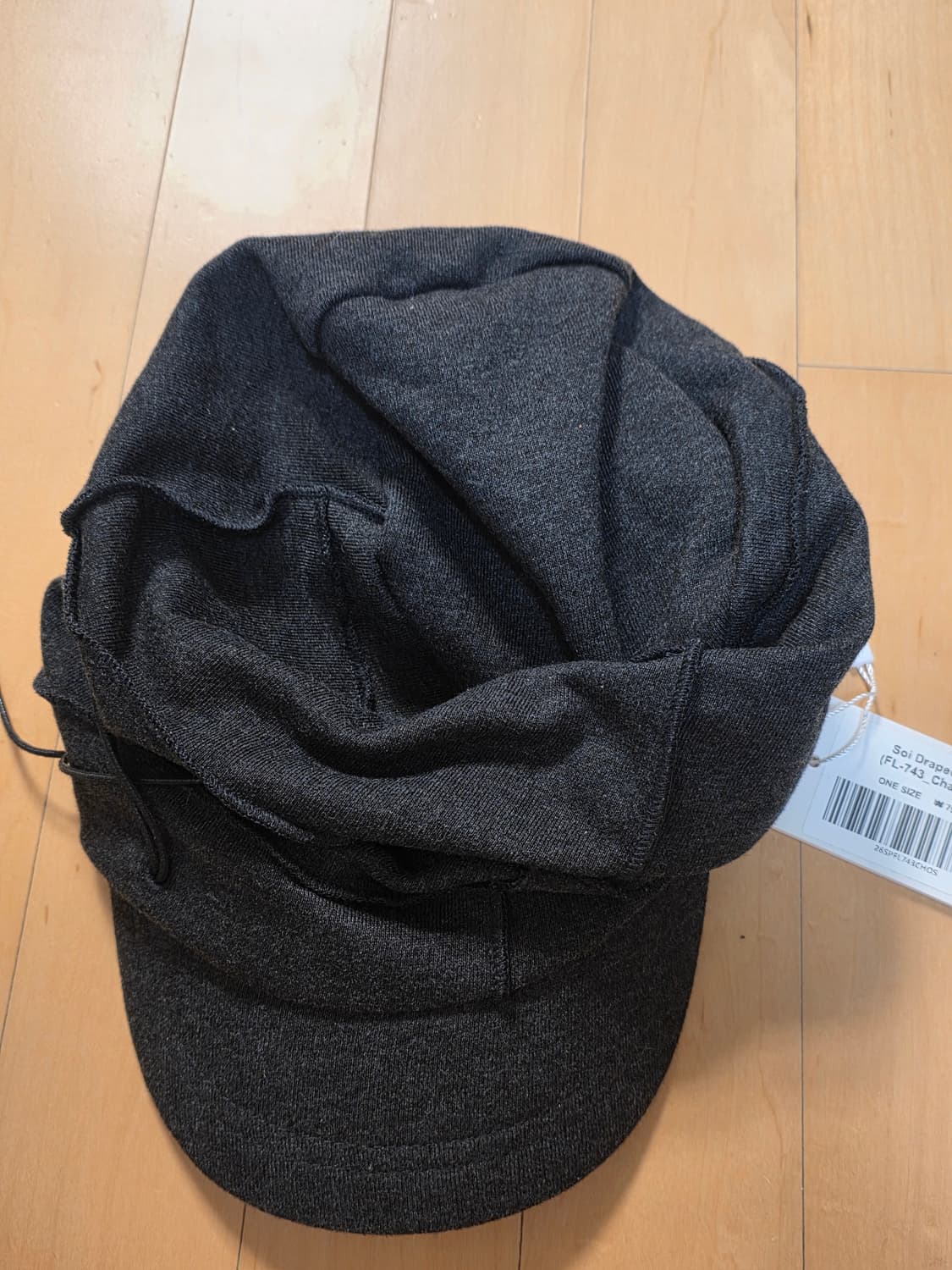 플레어업 소이 드레이프드 캡 차콜 상품이미지2