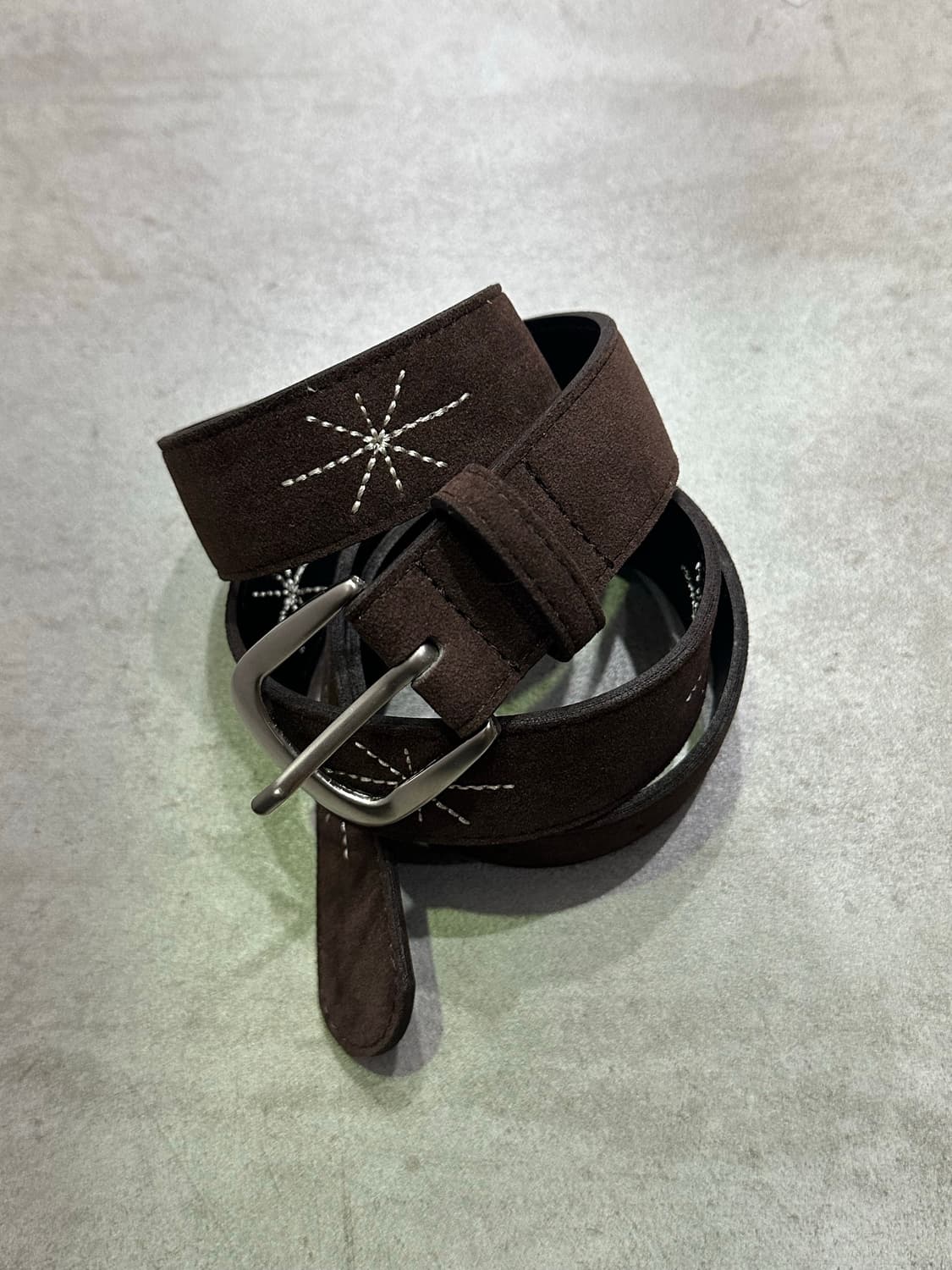 Shining suede belt- 샤이닝 자수 벨트/BRO 상품이미지1