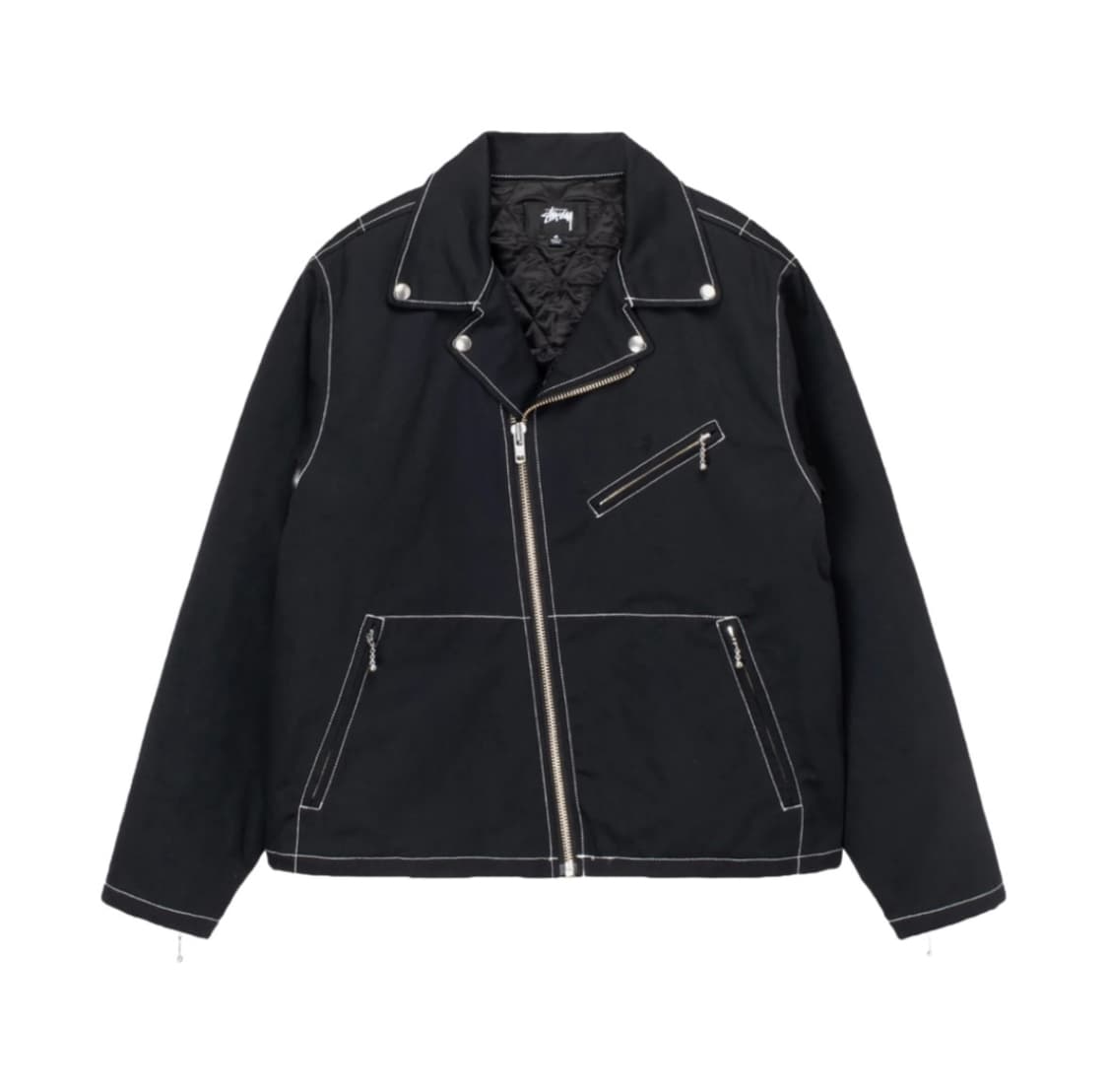 스투시 트윌 모토 집 자켓 블랙 상품이미지1