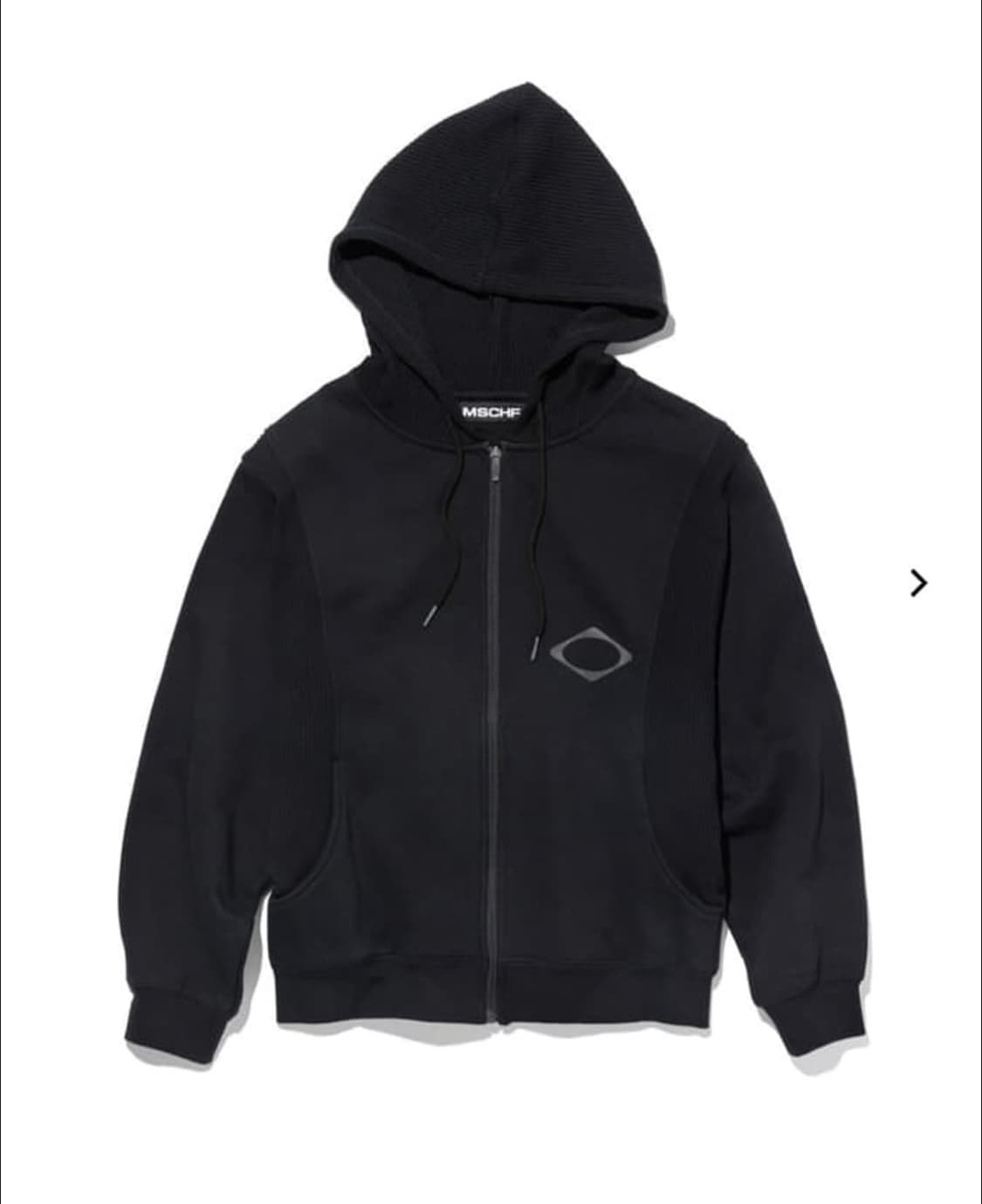 미스치프 와플 후드집업 블랙 M 상품이미지1