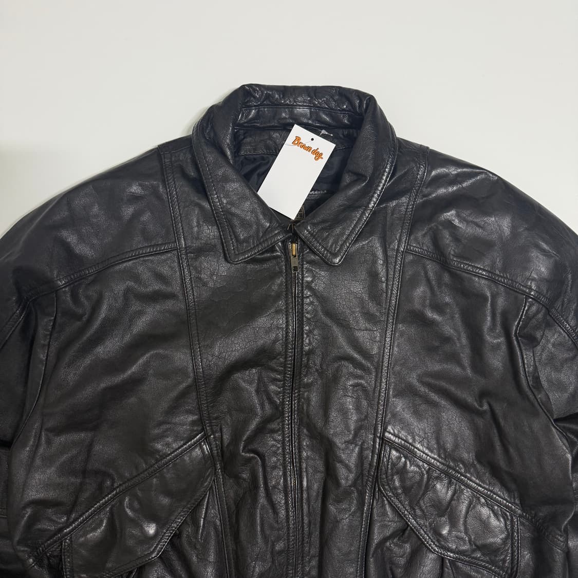 Byrnes&baker A2 레더 봄버자켓  상품이미지4