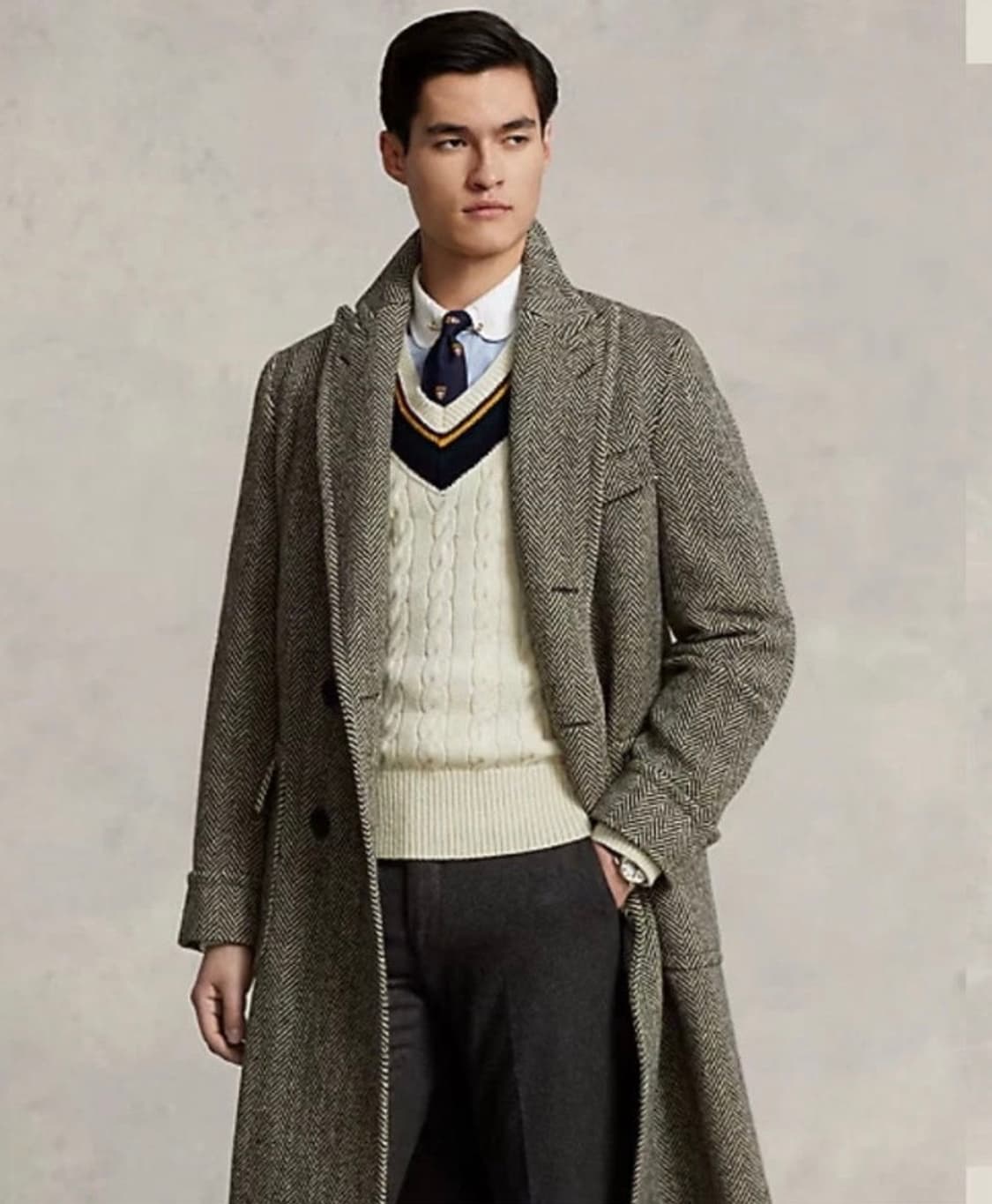 구매글) 폴로 더블 코트 - 카멜, 헤링본, 글렌 체크 38 구매합니다 상품이미지1