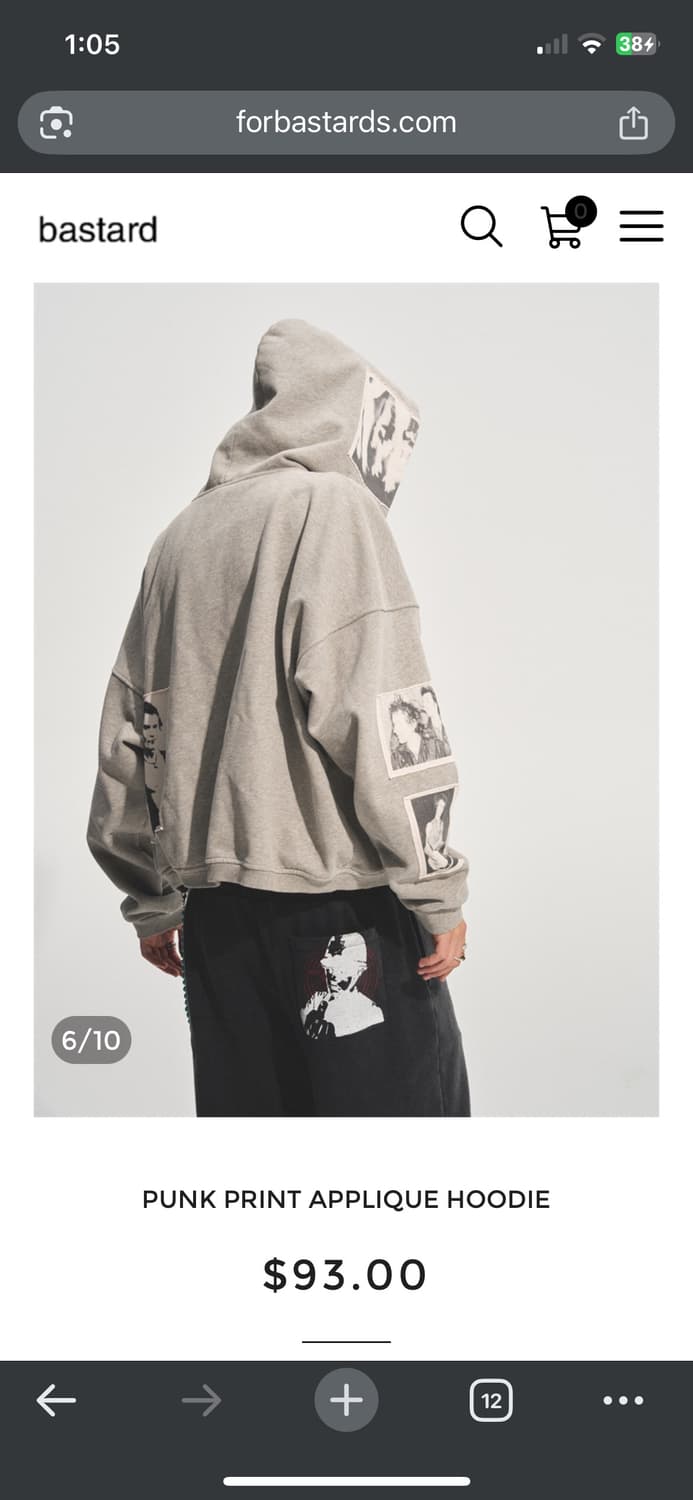 Forbastard hoodie zipup 상품이미지4