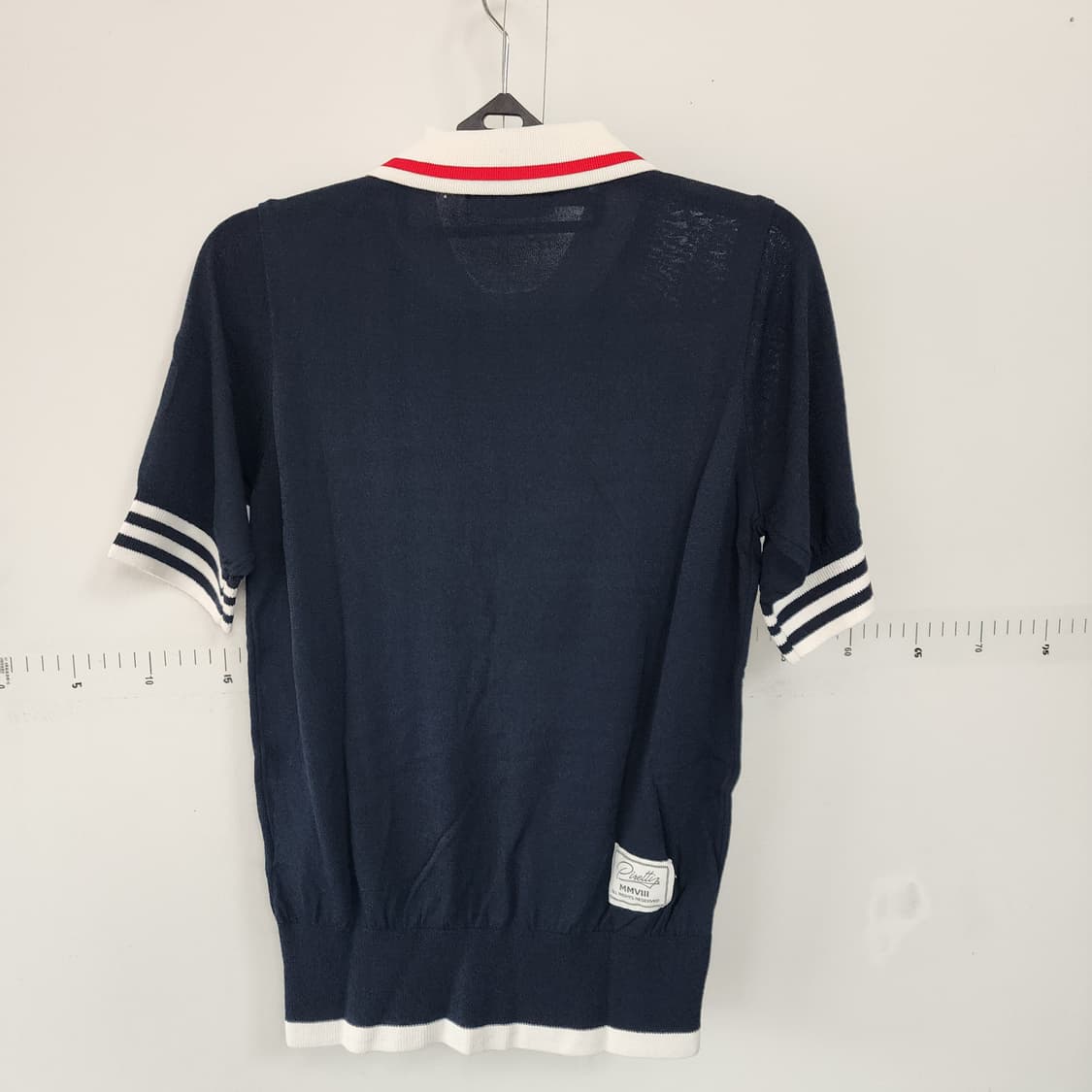 피레티 네이비 반팔 카라 니트 상품이미지3