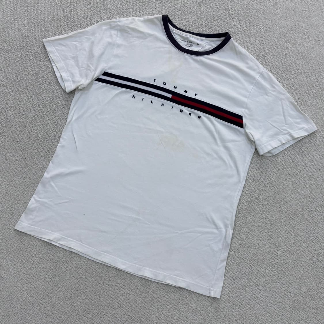 XL 타미힐피거 빅로고 반팔 티셔츠 0410E 상품이미지1