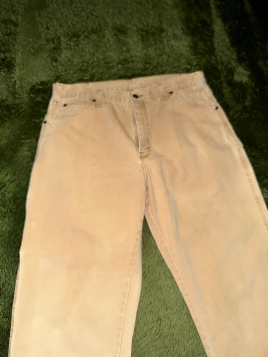 [36X34] 디키즈 덕캔버스 빈티지 페이딩 카펜터 팬츠 베이지 상품이미지5