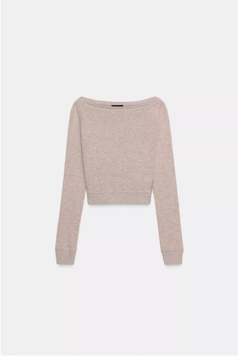 자라 zara 소프트 크롭 탑 그레이 베이지 5039/857/720 상품이미지1