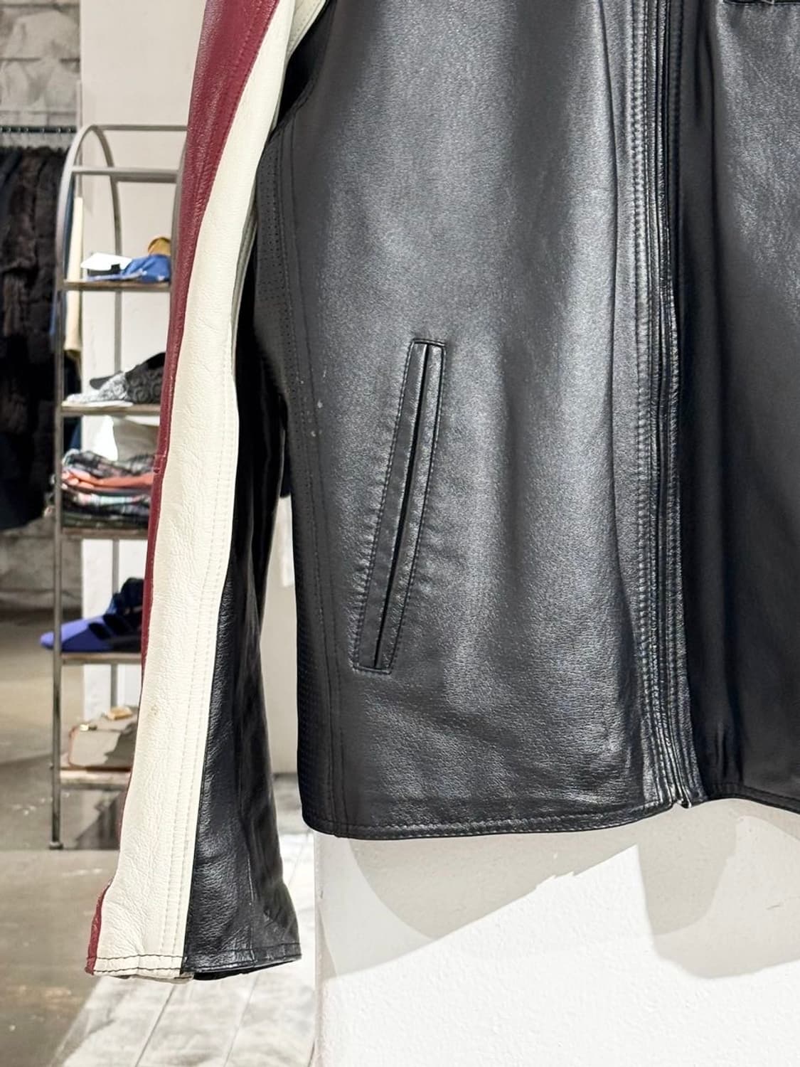 윌슨스 레더 블랙 레드 레더 레이서 자켓  상품이미지4