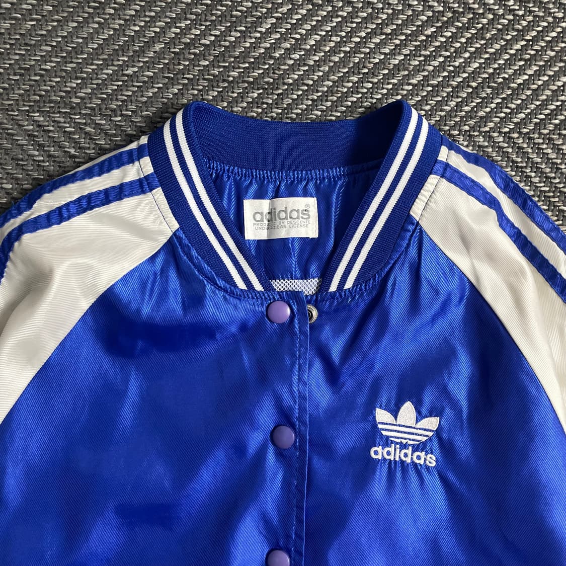 90s 아디다스 빅로고 바시티 트랙 블루종 자켓 y 5032 상품이미지6