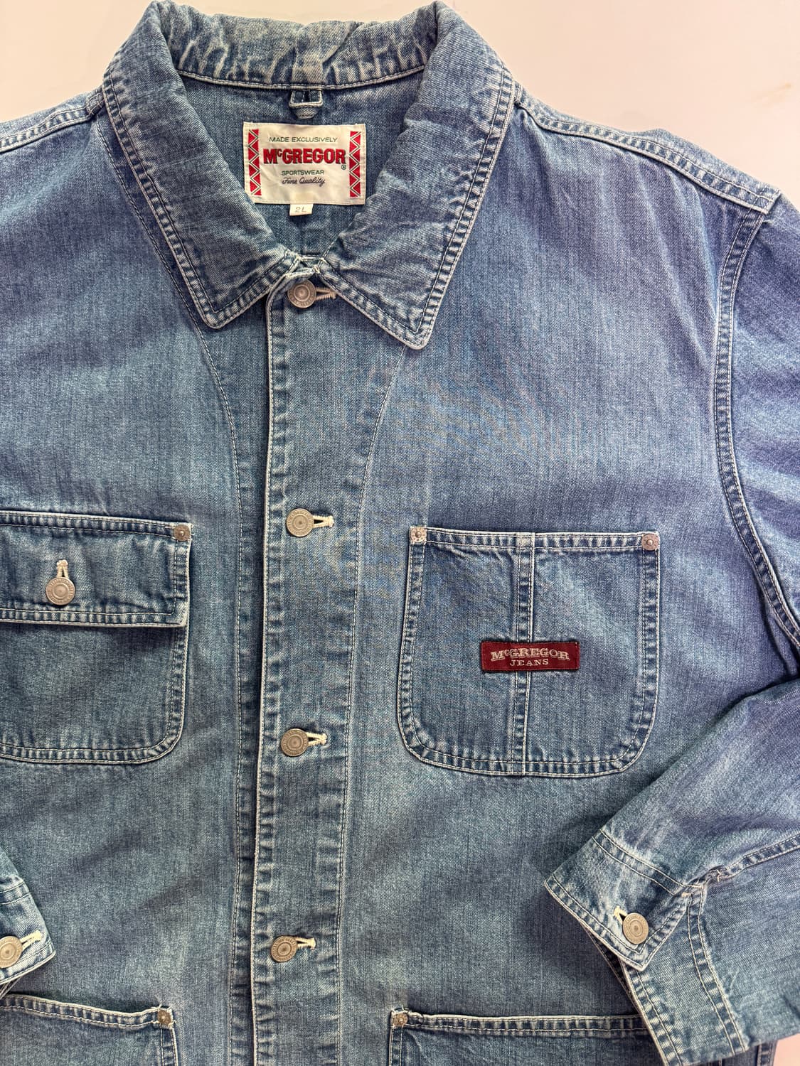 [일본판/2L] 맥그리거 데님 초어코트 워크자켓 (105-110) 상품이미지3