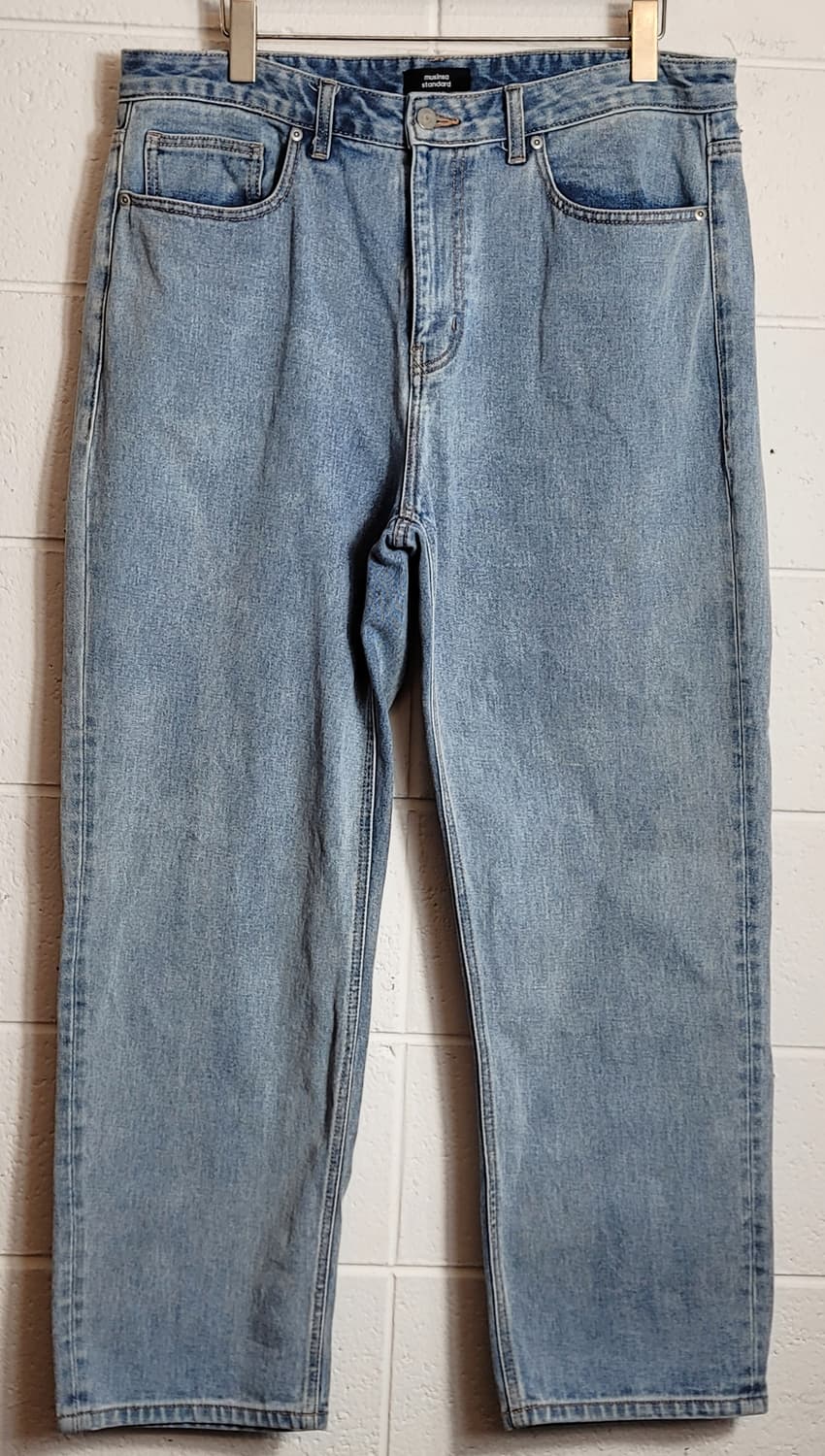 [36인치] 무신사스탠다드 레귤러핏 데님팬츠(청바지) 판매 상품이미지1