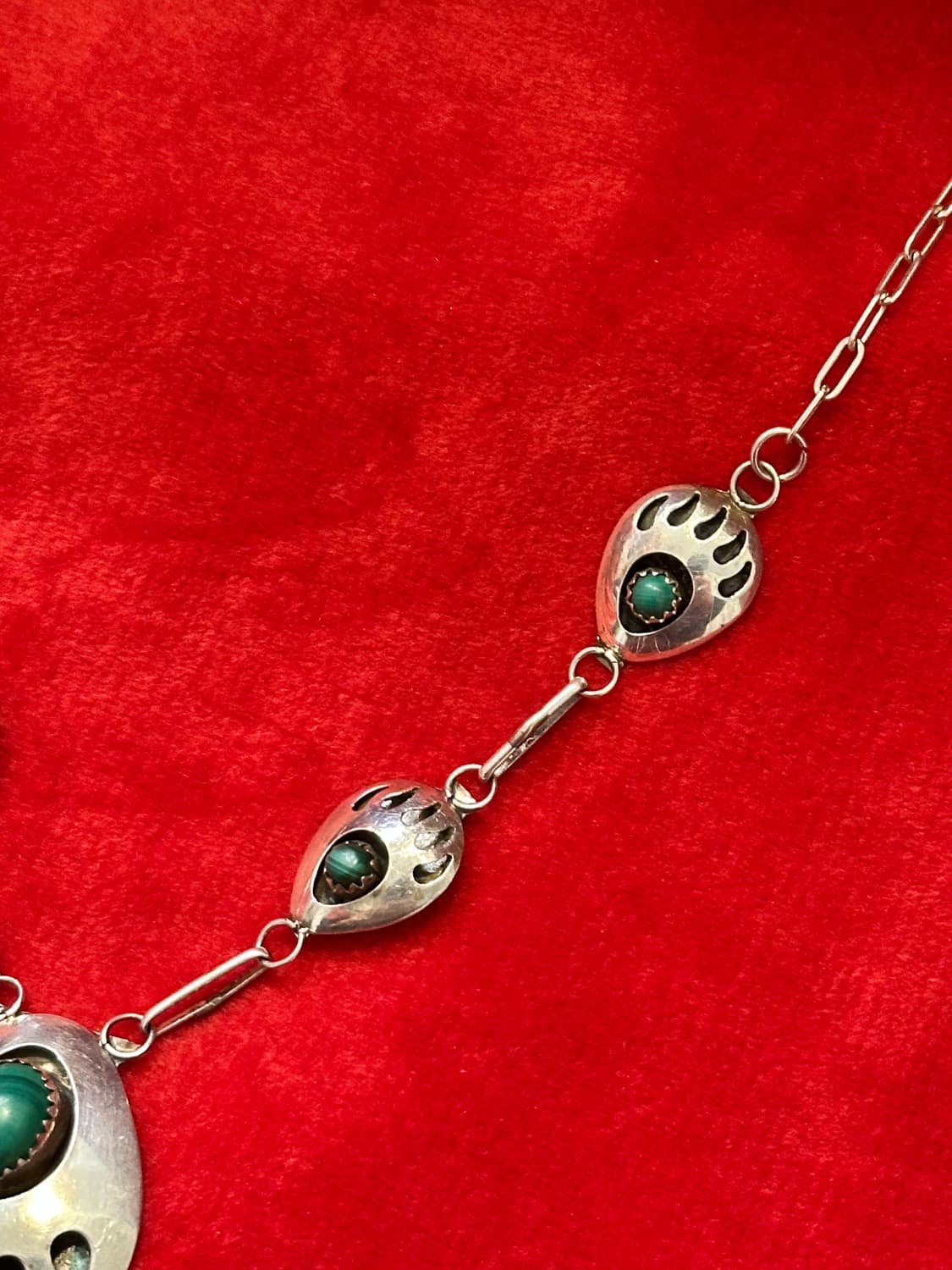Navajo Bear Paw 925Silver Necklace 상품이미지3