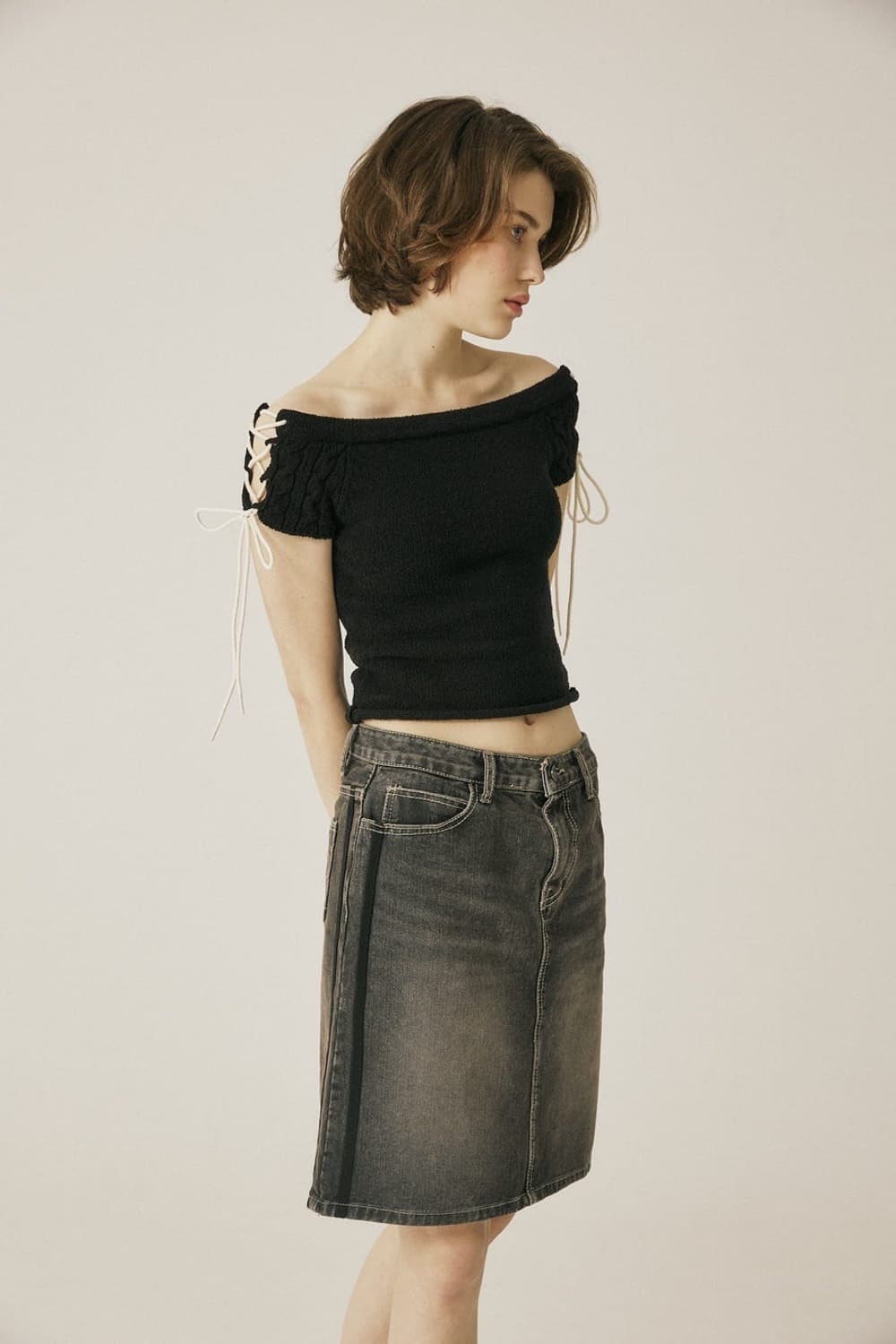 Cable knot top 상품이미지1