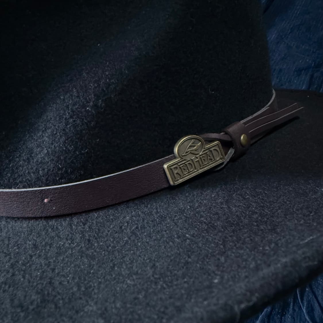 레드하우스 레더 스트랩 울 페도라 XL 상품이미지2