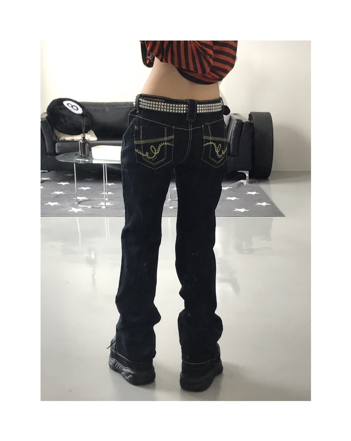 Used Jeans Cubic Detail Bootcut 상품이미지1