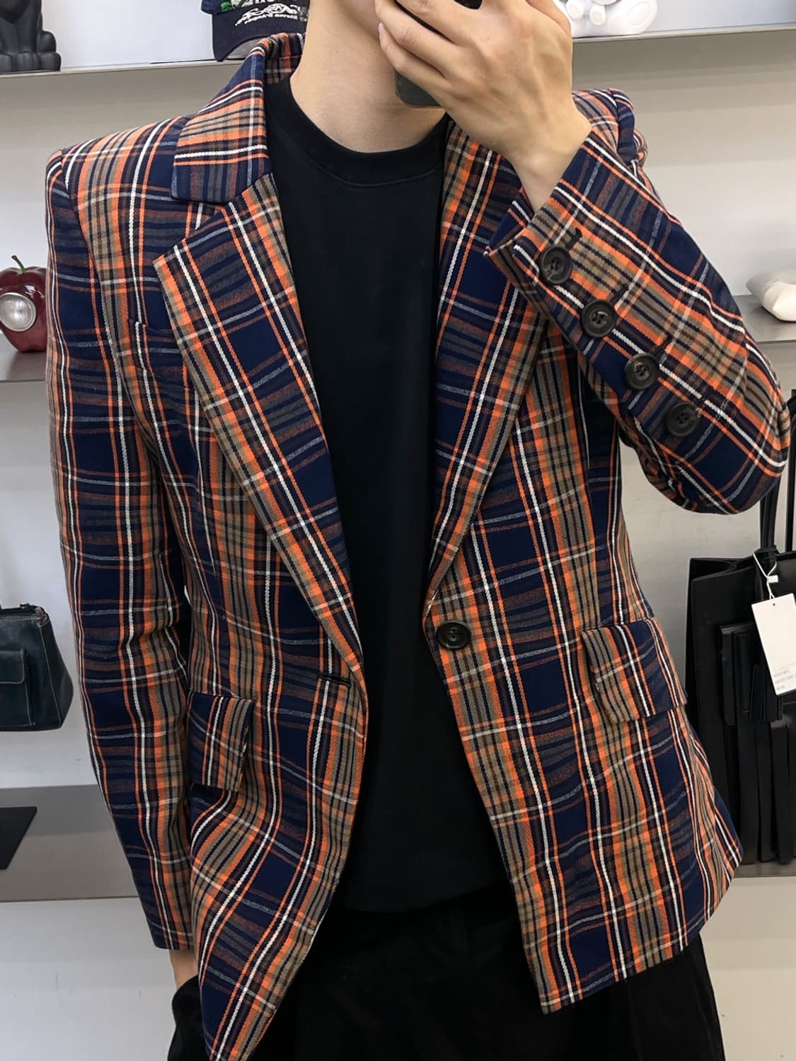 비비안 웨스트우드 20fw 1B 체크 블레이저 상품이미지2