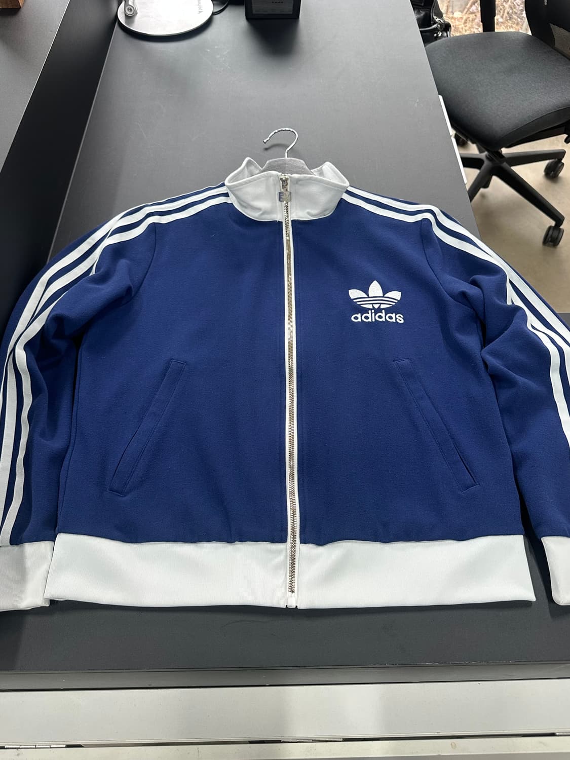 아디다스 빅로고 베켄바우어 져지 트랙탑 다크블루 상품이미지5