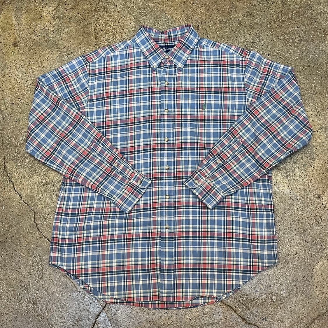 미국 빈티지 폴로 랄프로렌 체크셔츠 남방 상품이미지5
