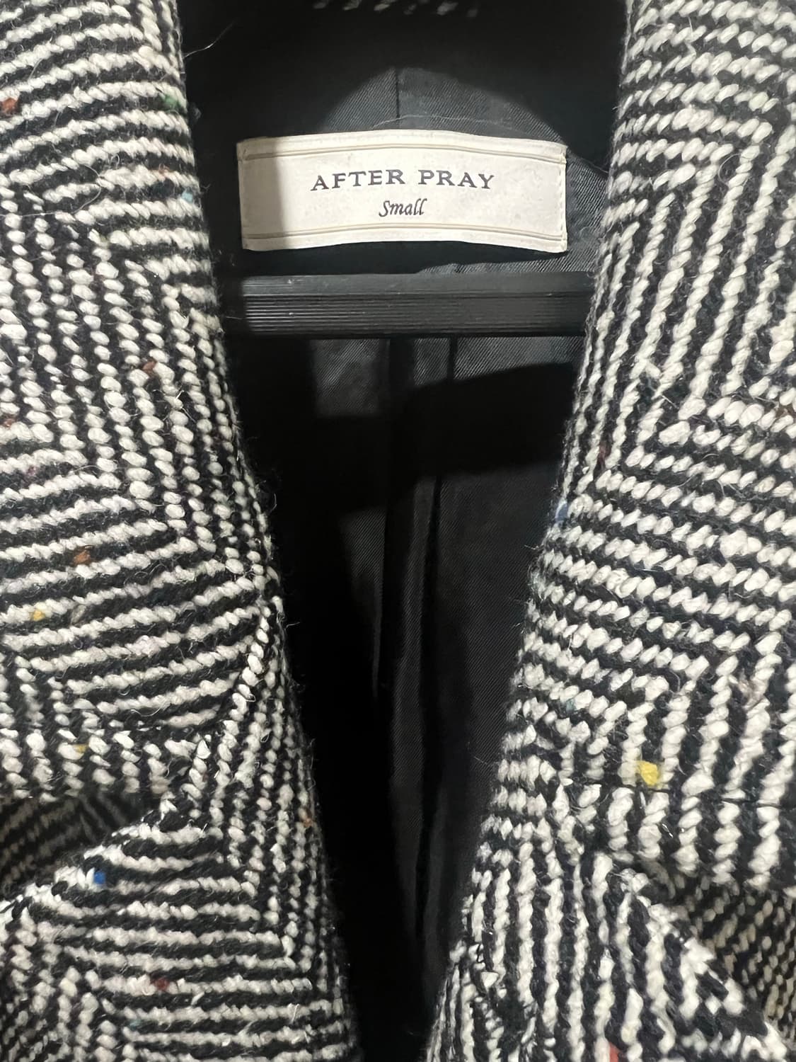 애프터프레이 로건 헤링본 카 코트 상품이미지3