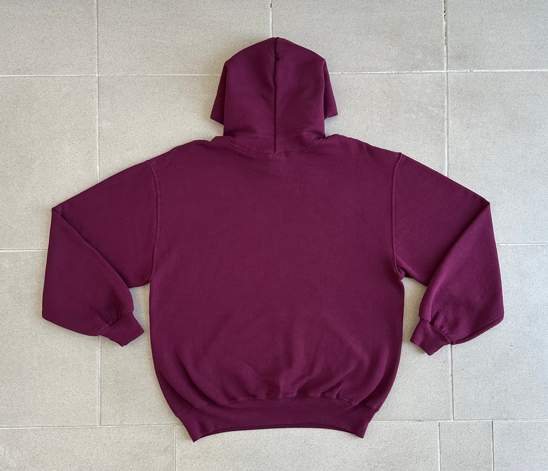 90s 빈티지 러셀 후드 버건디 L USA 상품이미지2