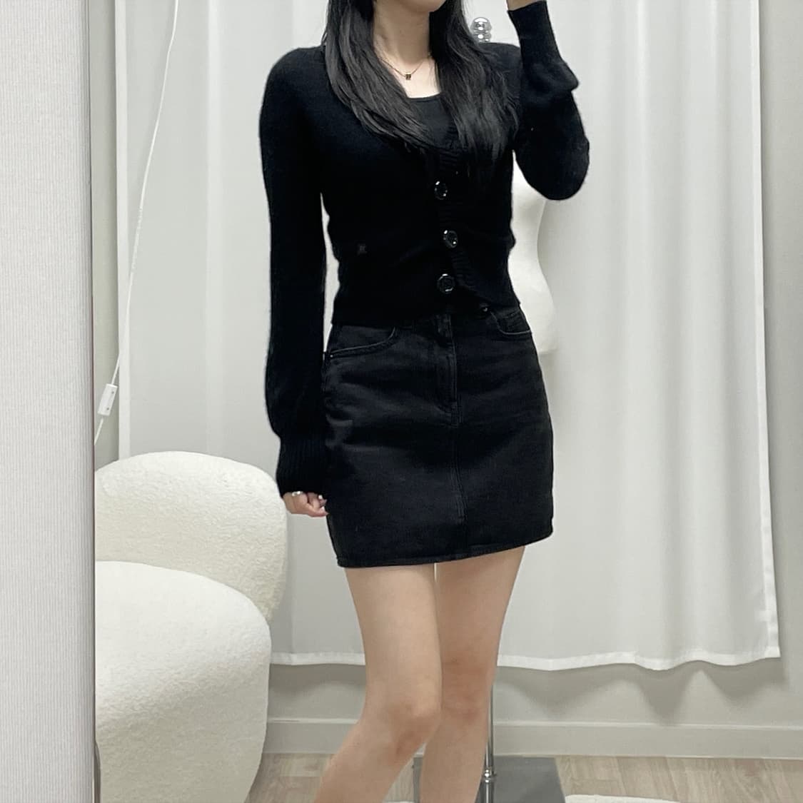 버버리 울 캐시미어 크롭 가디건 상품이미지9