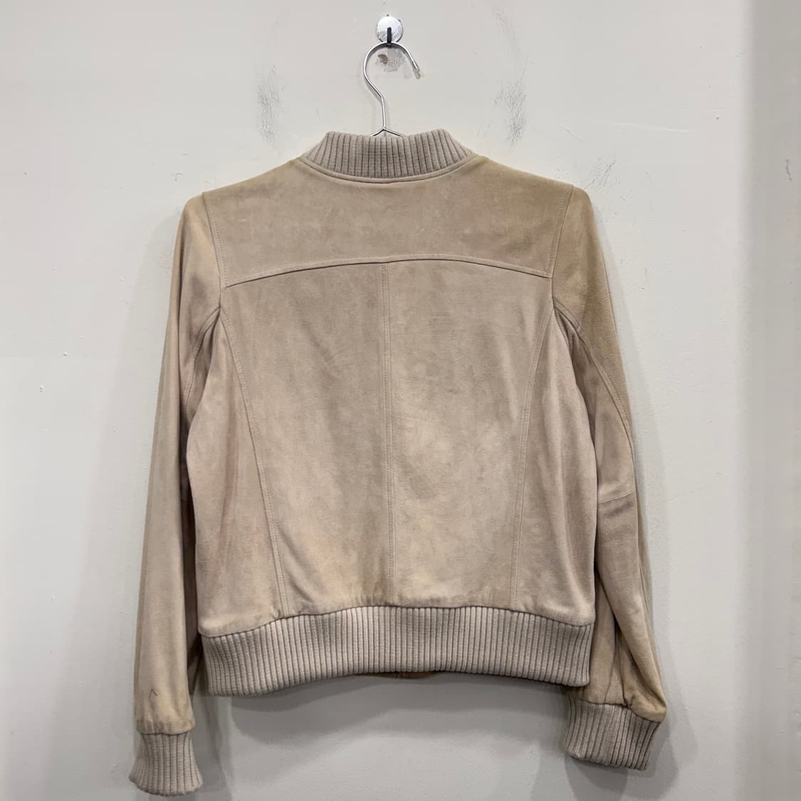 로보 염소가죽 숄카라 크롭 스웨이드 자켓 상품이미지5