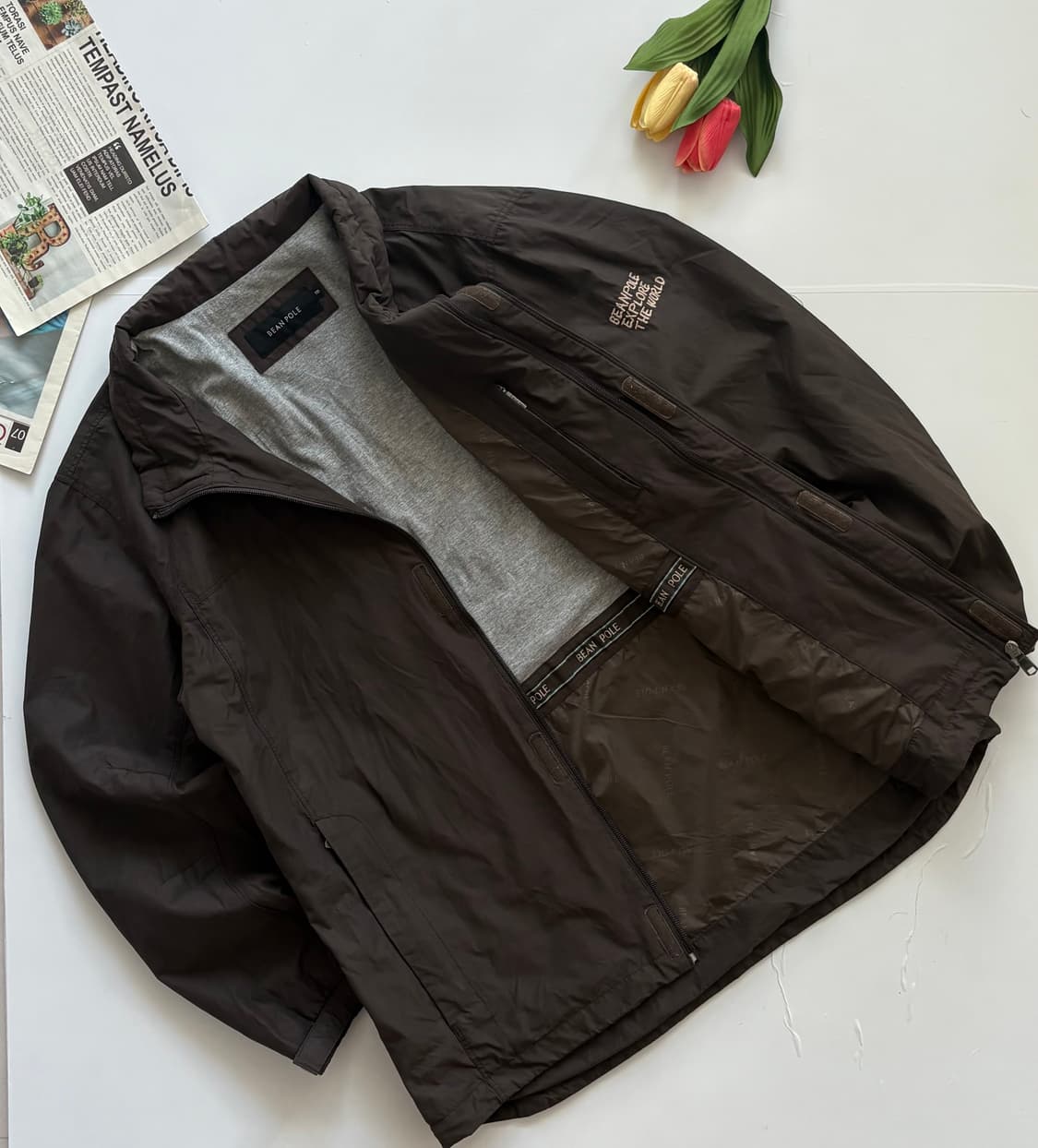 빈폴 초코 x 브라운 바람막이 점퍼 상품이미지3