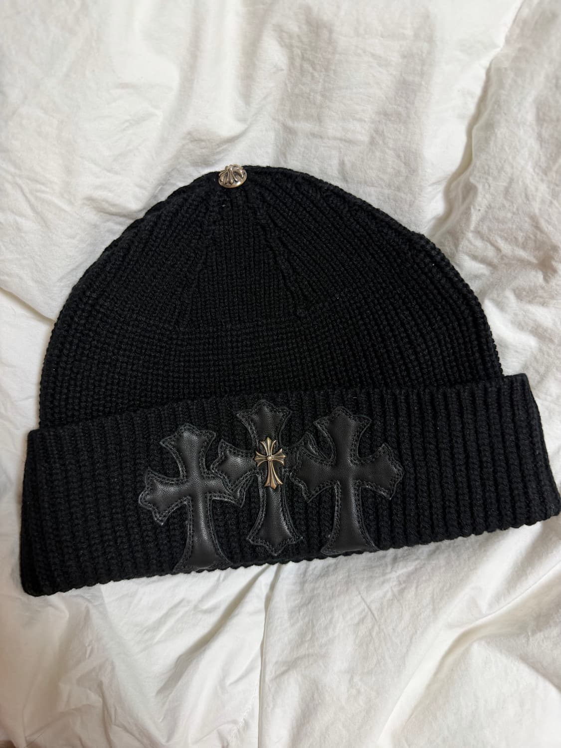 크롬하츠 레더 트리플크로스 타이니 크로스 비니 새상품 상품이미지1