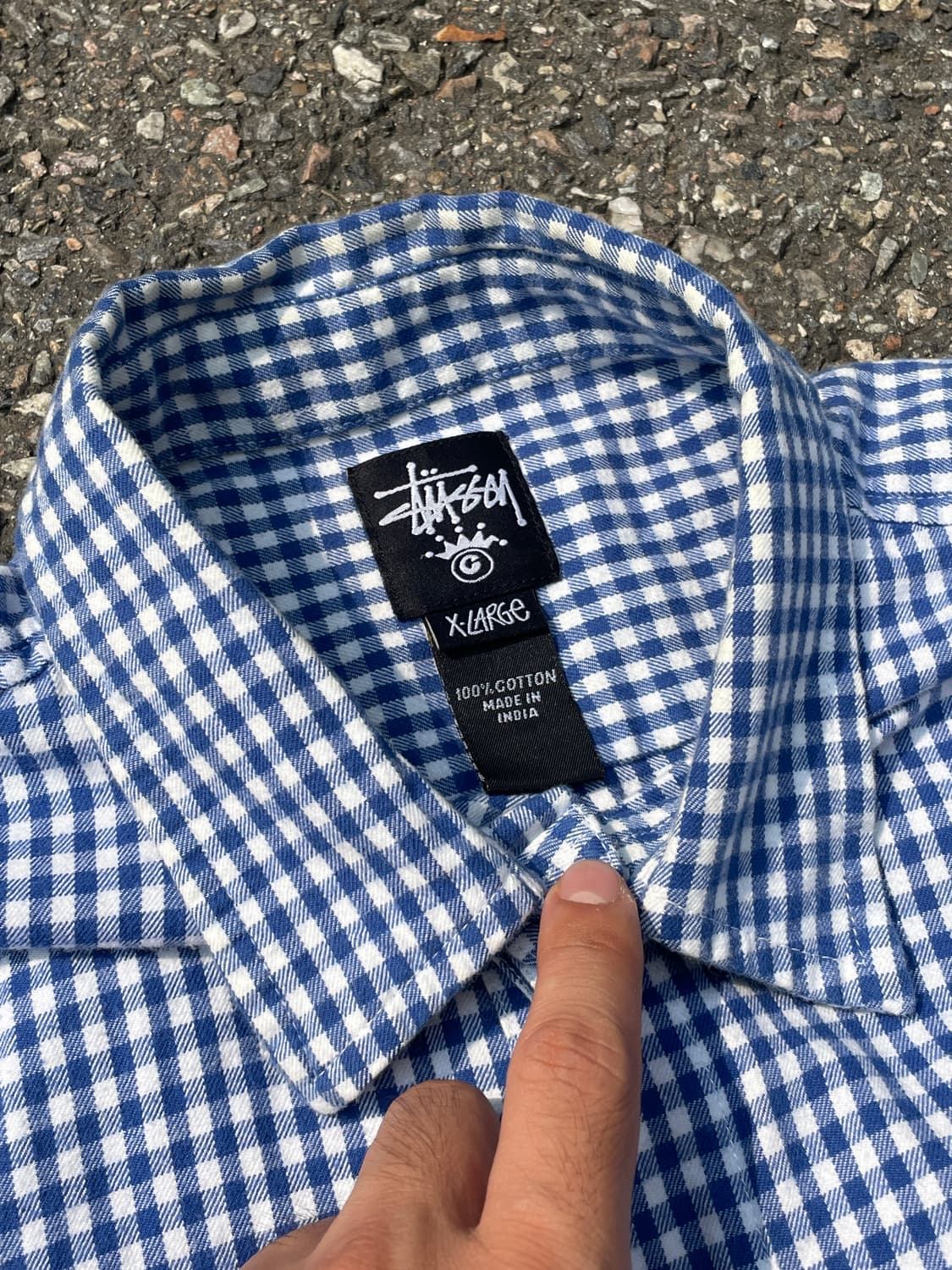 스투시 stussy gingham check shirt 상품이미지3