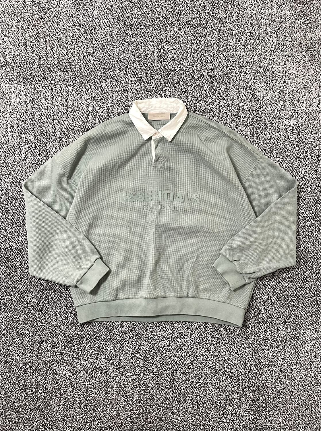 빈티지9. 피어오브갓 에센셜 23SS 와플 헨리 럭비 셔츠 맨투맨 스웻 상품이미지1