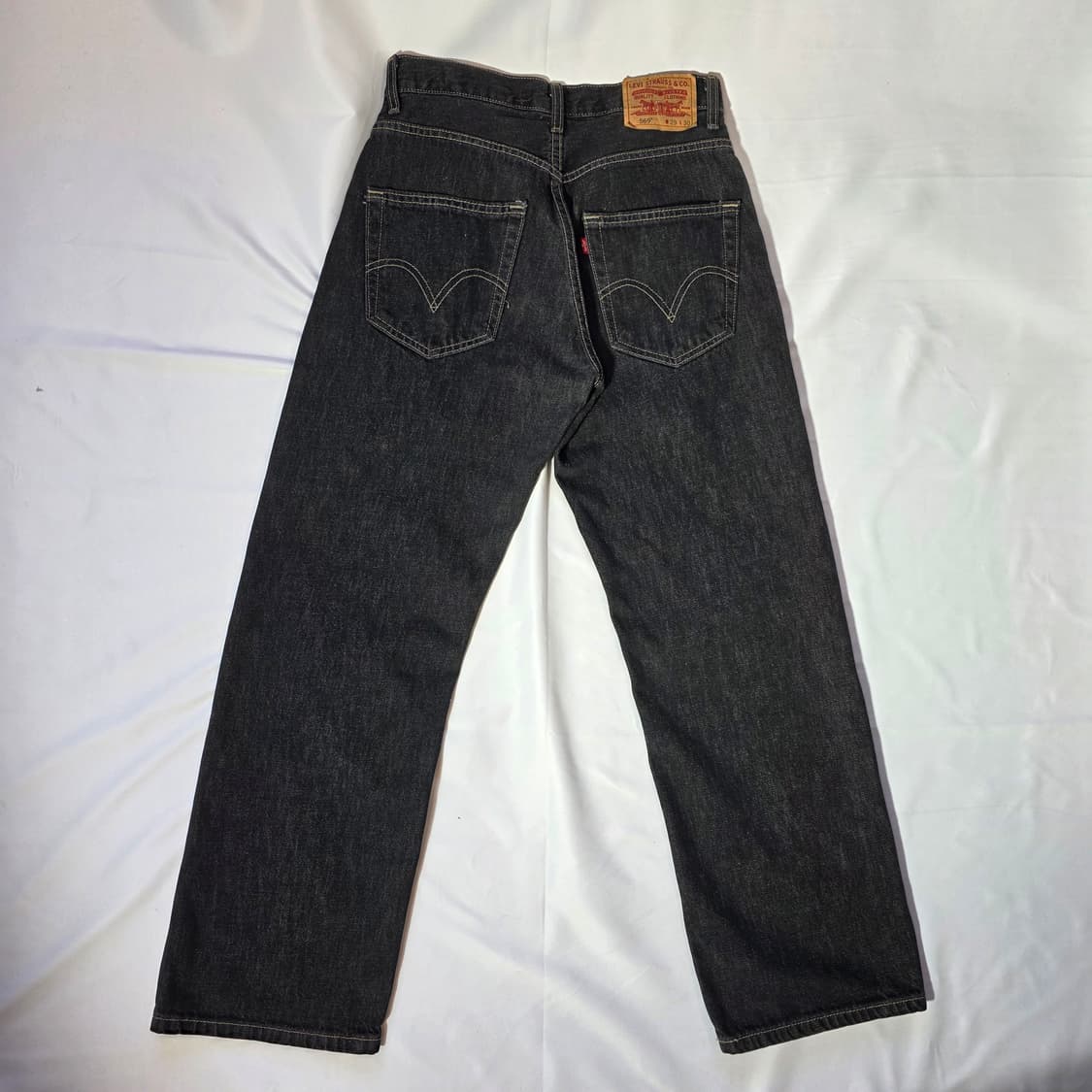 [W29L30]00s 리바이스 569 루즈스트레이트핏 블랙 데님팬츠 상품이미지6