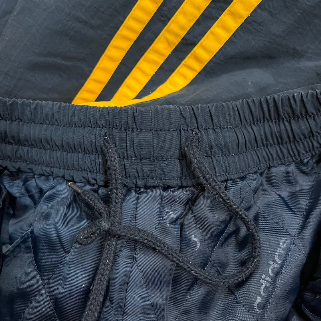 [정품/95] 아디다스 네이비 옐로우 삼선 트레이닝 바지 b10 상품이미지6