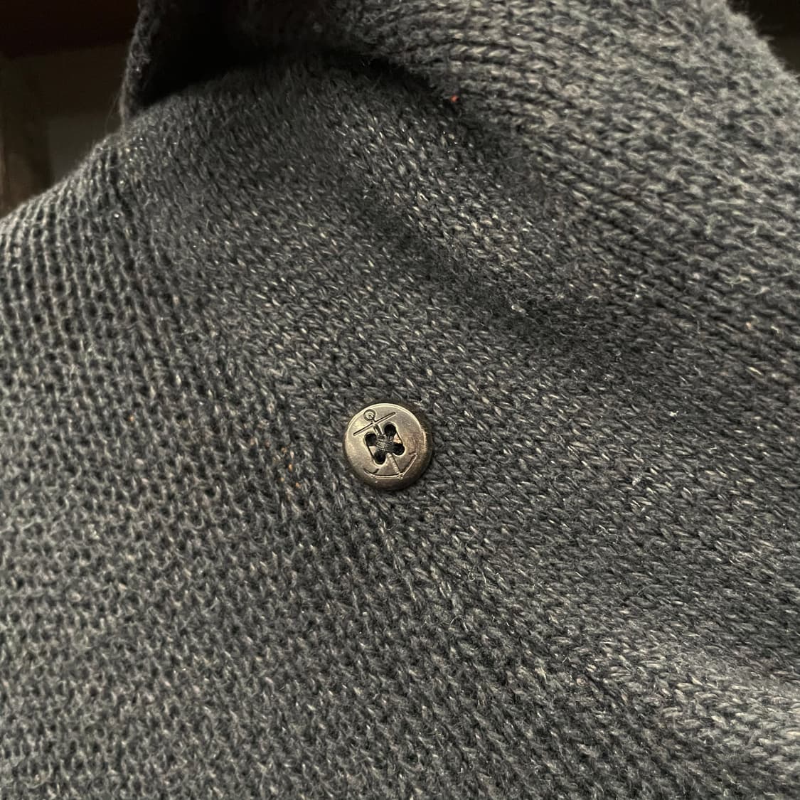 00s 폴로 랄프로렌 숄 넥 해군 앵카 자수 니트 스웨터 N28 상품이미지7