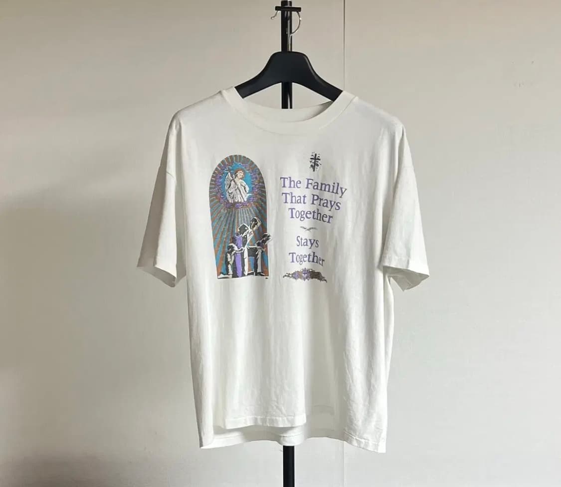 빈티지 지져스 유머 반팔 티셔츠 상품이미지1