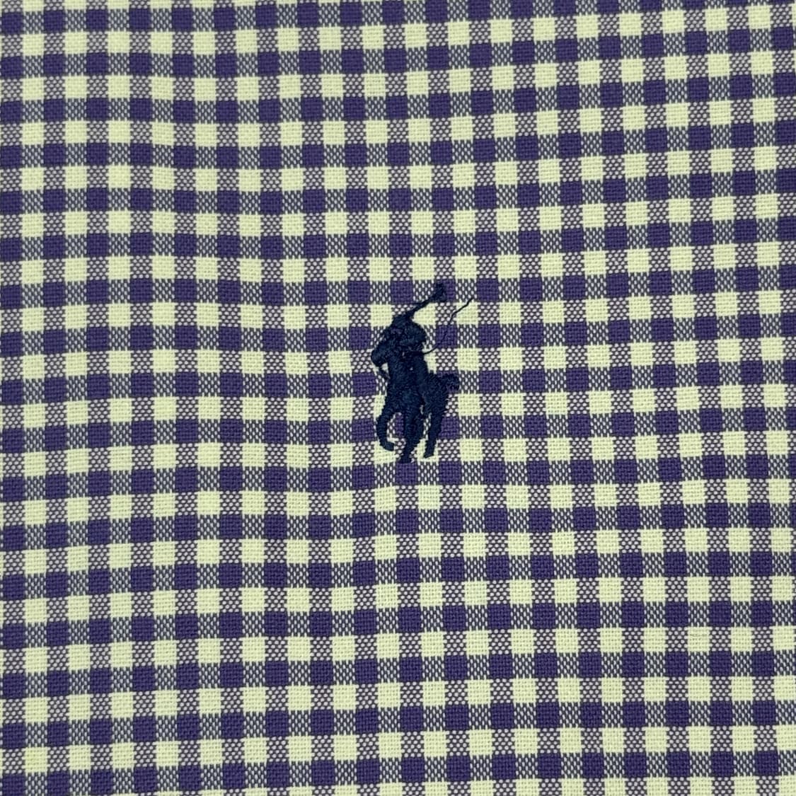 XL) 폴로 랄프로렌 보라색 깅엄 체크 옥스포드 셔츠 상품이미지4