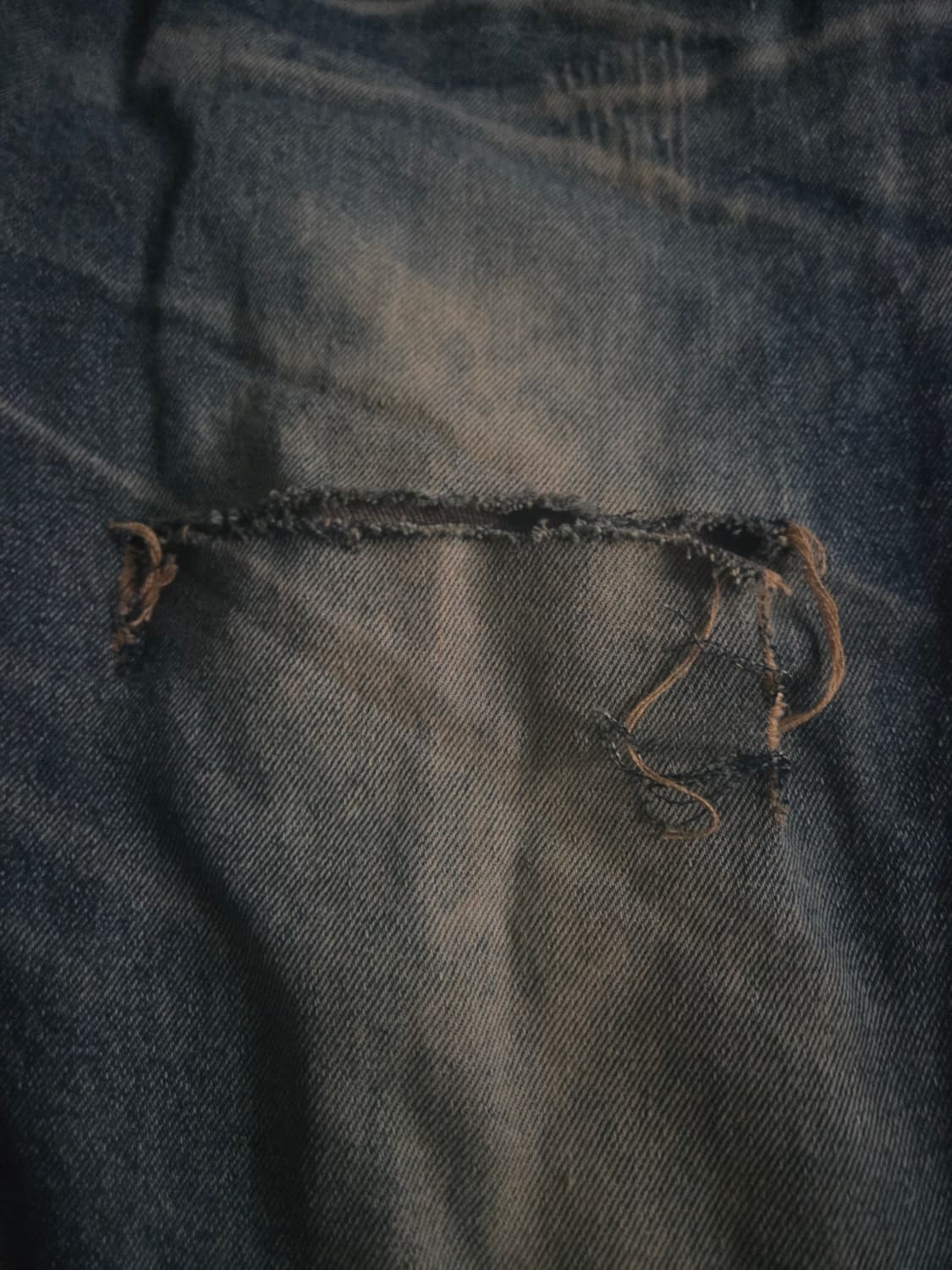SHARPIN 데님 SUPERIOR 퀄리티데님 34사이즈 찢청 워싱 상품이미지2