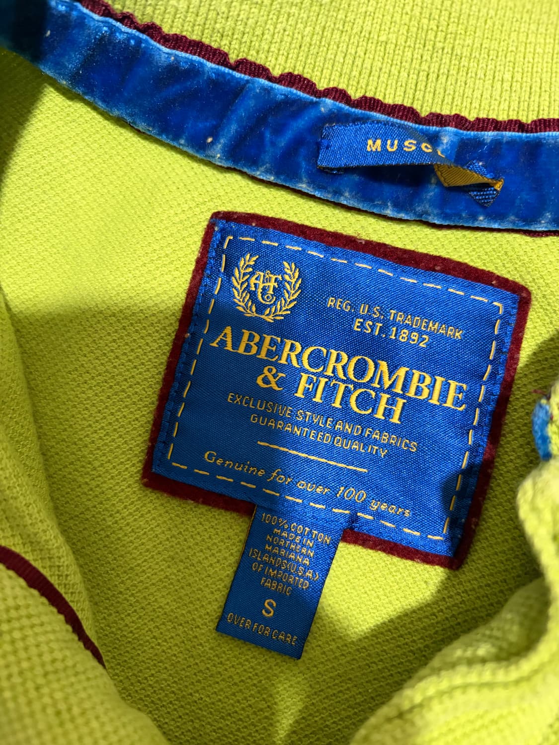 아베크롬비 와플 올리브그린 머슬핏 롱슬리브 95-100 상품이미지5